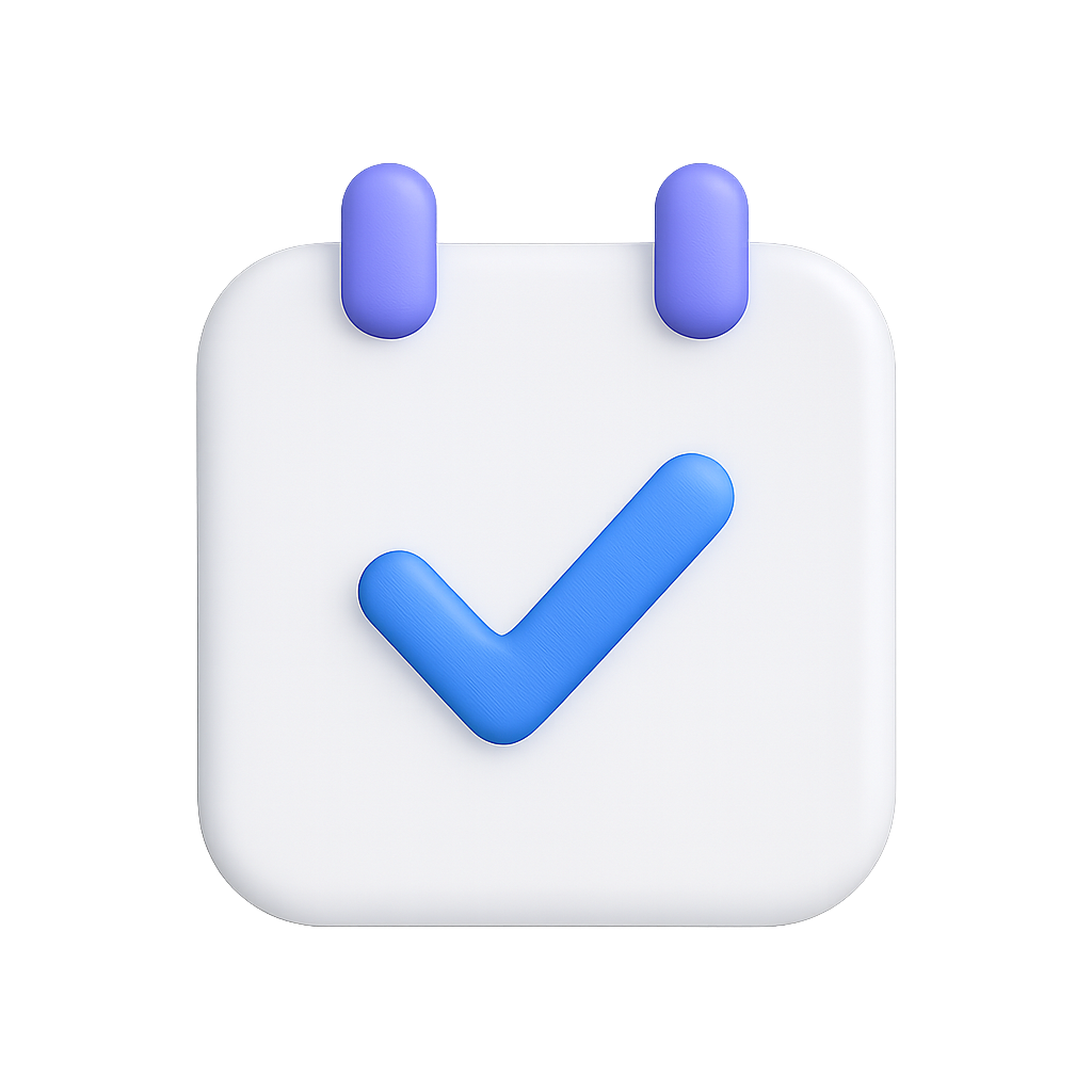 Calendar booking icon